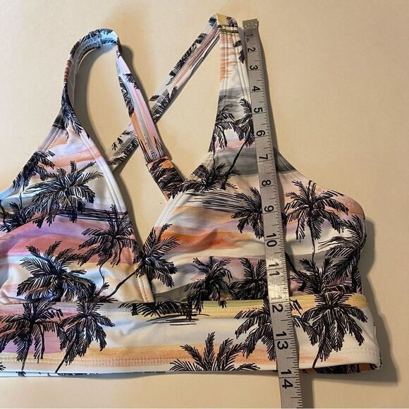 Next swimwear swimsuit bikini top NE12130 top tropical palm trees L - Picture 5 of 8